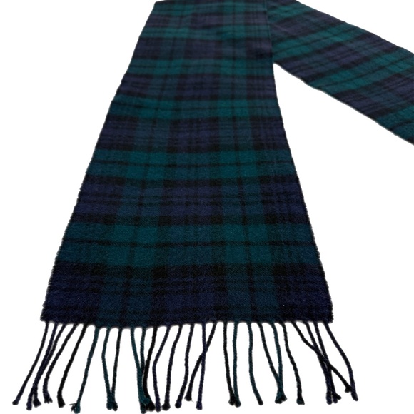 Howlin Scotland 100% Lambswool Plaid Scarf 🇬🇧– Black Watch Tartan - Picture 6 of 10